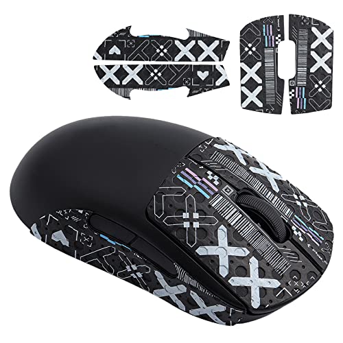Mouse Grip Tape Fit for Logitech G PRO, 4pcs Anti-Slip Gaming Mouse Skins Self-Adhesive Pre-Cut Stickers Sweat Resistant Easy to Use Professional Mice Upgrade Kit von Hyekic