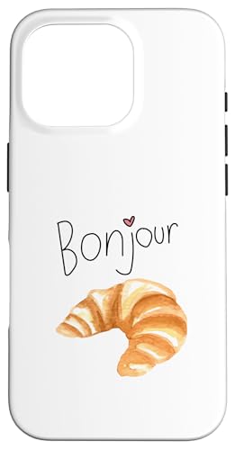 Croissant Paris Bonjour Foodie Travel Study Ausland Hülle für iPhone 16 Pro Croissant Paris Bonjour Foodie Travel Study Ausland Hülle für iPhone 16 Pro von HyggeGoods