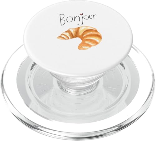 Croissant Paris Bonjour Foodie Travel Study Ausland PopSockets PopGrip für MagSafe von HyggeGoods