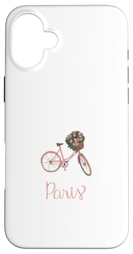 Paris Floral Fahrrad Reise Ausland Studium Romantisch Französisch Hülle für iPhone 16 Plus Paris Floral Fahrrad Reise Ausland Studium Romantisch Französisch Hülle für iPhone 16 Plus von HyggeGoods