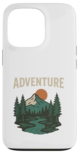 Retro-Wander-Naturszene mit Outdoor-Erkundung Hülle für iPhone 13 Pro von HyggeGoods
