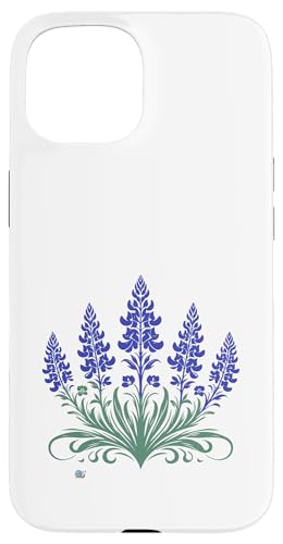 Vintage-Bluebonnets mit texanischen Blumen, lässiger Boho-Blumenmuster Hülle für iPhone 15 von HyggeGoods