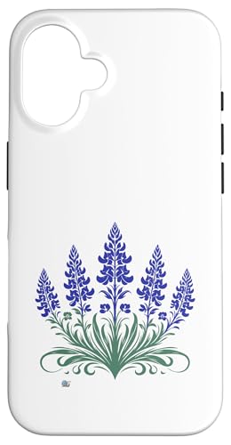 Vintage-Bluebonnets mit texanischen Blumen, lässiger Boho-Blumenmuster Hülle für iPhone 16 von HyggeGoods