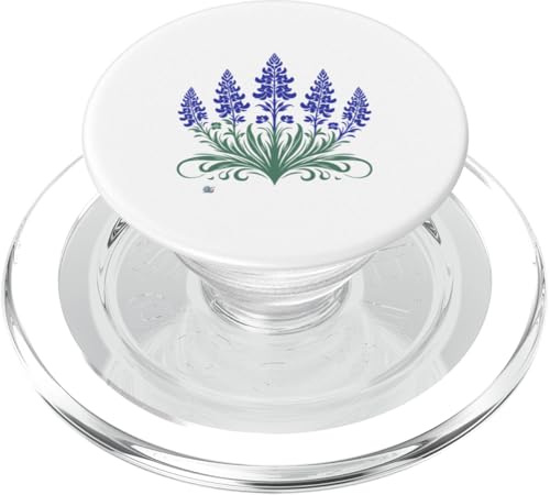 Vintage-Bluebonnets mit texanischen Blumen, lässiger Boho-Blumenmuster PopSockets PopGrip für MagSafe von HyggeGoods
