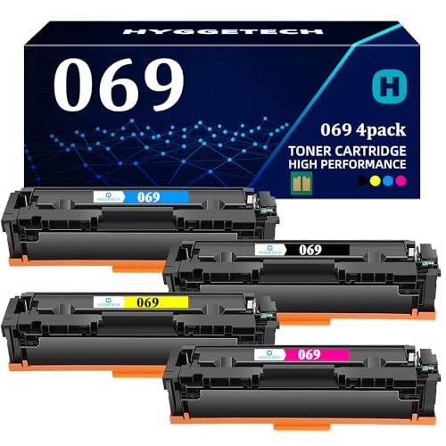 Hyggetech 069 Toner Mit Chip Kompatibel für Canon 069 069H Toner Cartridge Ersatz für CRG-069 CRG-069H für imageCLASS MF751Cdw MF753Cdw MF752Cdw MF756Cx LBP673Cdw LBP674Cdw LBP674Cx von Hyggetech