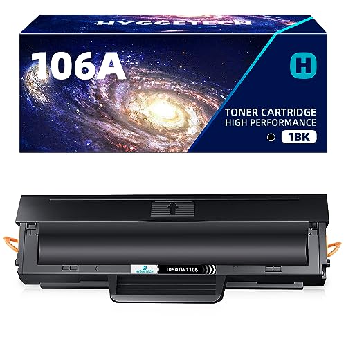 Hyggetech 106A W1106A Toner Kompatibel für HP W1106A 106A für HP 107w Toner Laser 107a 107r 135a Toner MFP 137fwg Laser MFP 135wg 135w 137fnw von Hyggetech