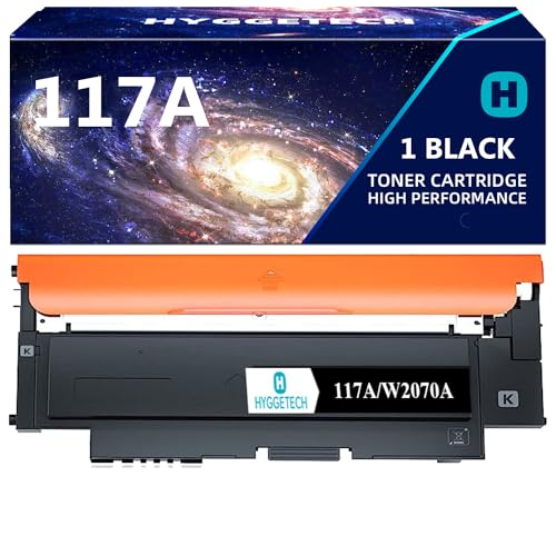 Hyggetech 117A Kompatible HP 117A Toner Schwarz für Color Laser MFP 179fwg Color Laser MFP 178nwg Color Laser MFP 178nw HP Color Laser 150nw MFP 179fnw 150a 178nwg 179fwg (W2070A 1 Schwarz) von Hyggetech