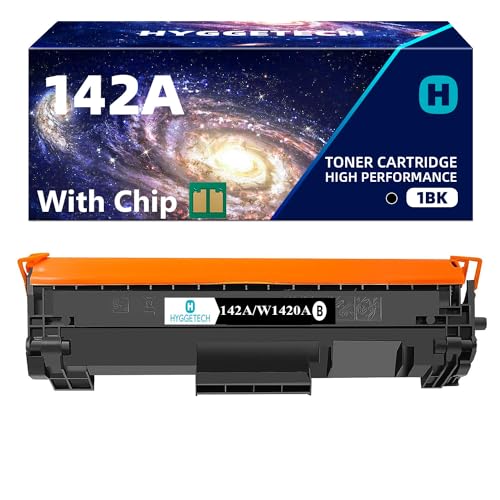 Hyggetech 142A Toner Mit Chip Kompatibel mit HP 142A W1420A Toner für HP Laserjet MFP M140W HP Laserjet M110W M139W von Hyggetech