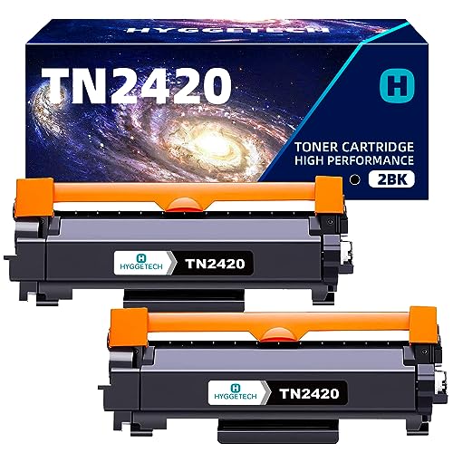 Hyggetech 2-Pack Compatible Toner Replacement for Brother TN2420 TN2410 Toner for Brother MFC-L2710DW MFC-L2710DN MFC-L2730DW MFC-L2750DW HL-L2310D HL-L2350DW HL-L2375DW DCP-L2510D DCP-L2530DW von Hyggetech