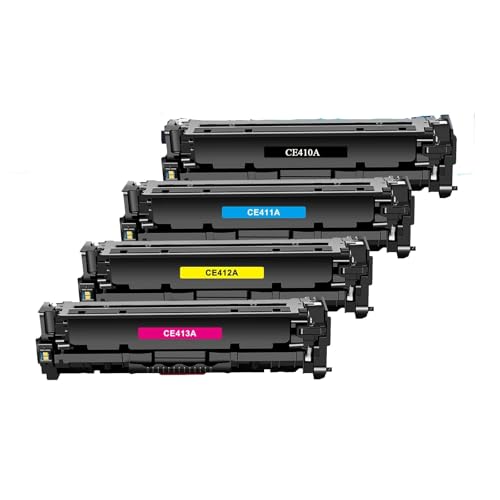 Hyggetech 305A CE410A Toner kompatibel als Ersatz für HP 305A CE410A 305X CE410X für HP Laserjet Pro Color MFP M475dw M475dn M451nw M451dn M451dw, Laserjet Pro 300 Color MFP M375nw M351a von Hyggetech