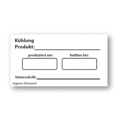 Wasserlösliche Etiketten Kühlung. Ideal für Gastronomie und Großküchen. Selbstklebend und rückstandslos auflösbar. 500 Label, lose auf Rolle. Größe 70 x 35mm Wasserlösliche Etiketten Kühlung. Ideal für Gastronomie und Großküchen. Selbstklebend und rückstandslos auflösbar. 500 Label, lose auf Rolle. Größe 70 x 35mm von Hygiene-Netzwerk profiline