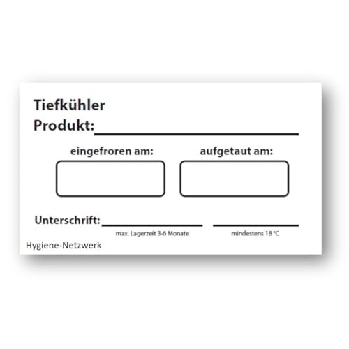 Wasserlösliche Etiketten Tiefkühler. Ideal für Gastronomie und Großküchen. Selbstklebend und rückstandslos auflösbar. 500 Label auf Rolle im Spender. Größe 70 x 35mm Wasserlösliche Etiketten Tiefkühler. Ideal für Gastronomie und Großküchen. Selbstklebend und rückstandslos auflösbar. 500 Label auf Rolle im Spender. Größe 70 x 35mm von Hygiene-Netzwerk profiline