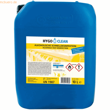 HygoClean Schnell-Desinfektion alkoholisch 10l von HygoClean