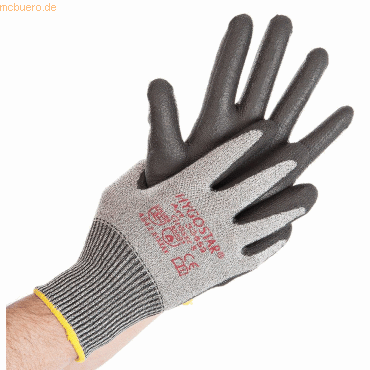 10 x HygoStar Schnittschutz-Handschuh Cut Safe XXXL/12 grau-schwarz VE von HygoStar