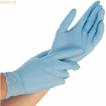 10 x Hygonorm Nitril-Handschuh Safe Fit puderfrei S 24cm blau VE=200 S 10 x Hygonorm Nitril-Handschuh Safe Fit puderfrei S 24cm blau VE=200 S von Hygonorm
