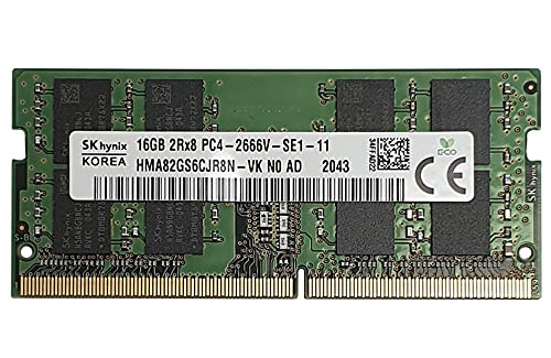 16GB Hynix HMA82GS6CJR8N-VK DDR4 2666Mhz CL19 PC4-2666V-SE1-11 SO-DIMM RAM von Hynix