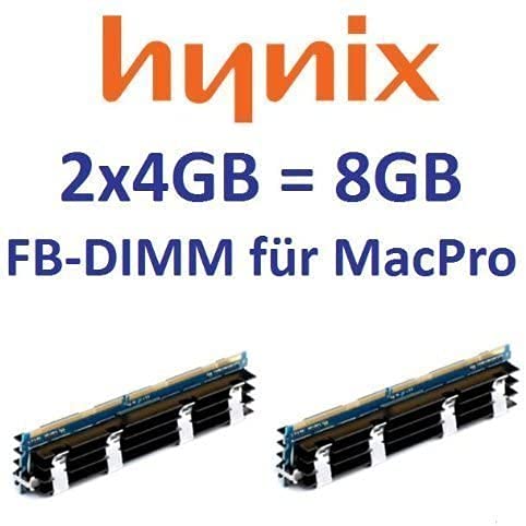 HYNIX original 2 x 4GB = 8GB Kit 240 pin FB-DIMM DDR2-800 PC2-6400 128Mx4x36 double side (HYMP151A72CP4D3-S6) für MacPro Systeme 1,1 2,1 3,1 (Baujahre 2006 bis 2008) Modelle von Hynix