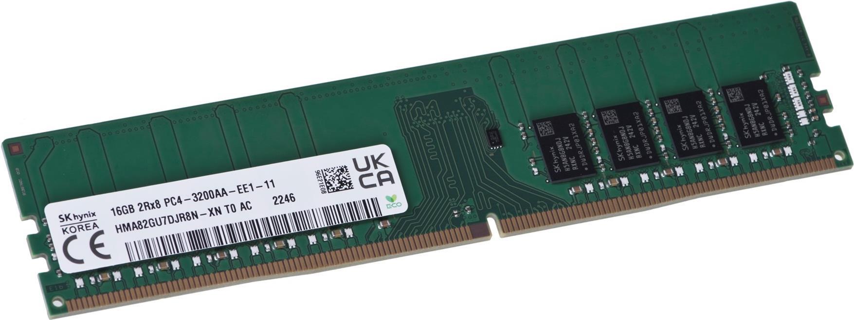 Hynix 16 GB ECC UDIMM DDR4-3200 HMA82GU7DJR8N-XN (HMA82GU7DJR8N-XN) von Hynix