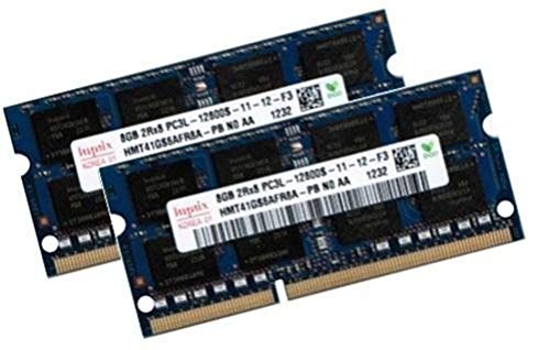 Hynix 16GB Dual Channel Kit 2 x 8 GB 204 pin DDR3-1600 SO-DIMM (1600Mhz, PC3-12800, CL11, 1.35V, für Apple und Notebook) von Hynix