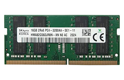 Hynix HMA82GS6DJR8N-XN 16GB DDR4 3200MHz SODIMM RAM PC4-25600 Arbeitsspeicher für Laptops, Desktop Minis & All in One von Hynix