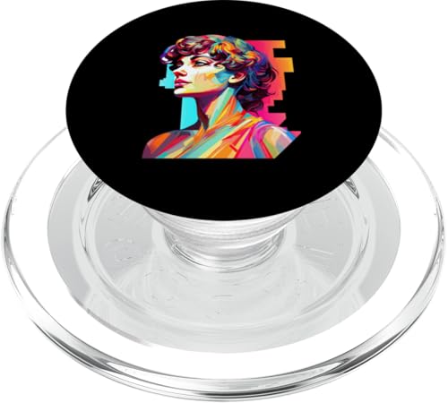 Hypatia Bunt PopSockets PopGrip für MagSafe Hypatia Bunt PopSockets PopGrip für MagSafe von Hypatia Art Style Designs For Women in STEM