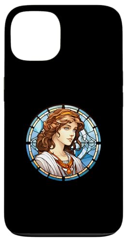 Hypatia Buntglas Hülle für iPhone 13 Hypatia Buntglas Hülle für iPhone 13 von Hypatia Art Style Designs For Women in STEM