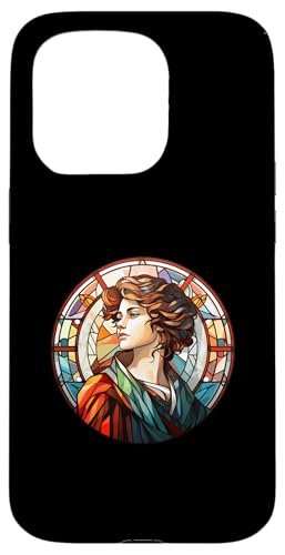 Hypatia Buntglas Hülle für iPhone 15 Pro Hypatia Buntglas Hülle für iPhone 15 Pro von Hypatia Art Style Designs For Women in STEM
