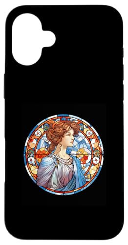 Hypatia Buntglas Hülle für iPhone 16 Plus Hypatia Buntglas Hülle für iPhone 16 Plus von Hypatia Art Style Designs For Women in STEM