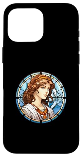 Hypatia Buntglas Hülle für iPhone 16 Pro Max Hypatia Buntglas Hülle für iPhone 16 Pro Max von Hypatia Art Style Designs For Women in STEM