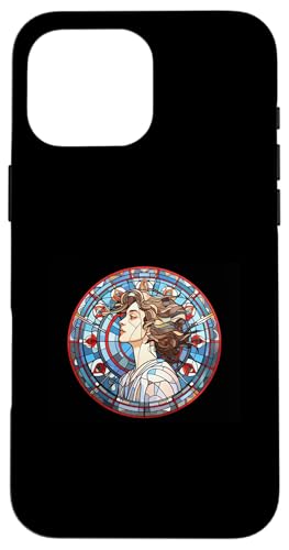 Hypatia Buntglas Hülle für iPhone 16 Pro Max Hypatia Buntglas Hülle für iPhone 16 Pro Max von Hypatia Art Style Designs For Women in STEM