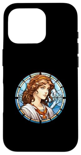Hypatia Buntglas Hülle für iPhone 16 Pro Hypatia Buntglas Hülle für iPhone 16 Pro von Hypatia Art Style Designs For Women in STEM