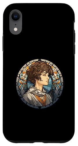 Hypatia Buntglas Hülle für iPhone XR Hypatia Buntglas Hülle für iPhone XR von Hypatia Art Style Designs For Women in STEM