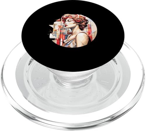 Hypatia Kubismus PopSockets PopGrip für MagSafe Hypatia Kubismus PopSockets PopGrip für MagSafe von Hypatia Art Style Designs For Women in STEM