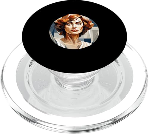 Hypatia Kubismus PopSockets PopGrip für MagSafe Hypatia Kubismus PopSockets PopGrip für MagSafe von Hypatia Art Style Designs For Women in STEM