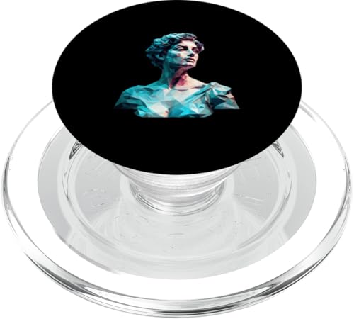 Hypatia Low Poly Art PopSockets PopGrip für MagSafe Hypatia Low Poly Art PopSockets PopGrip für MagSafe von Hypatia Art Style Designs For Women in STEM