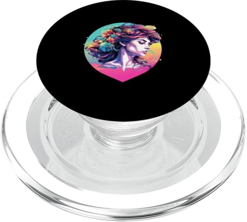 Hypatia Psychedelisch PopSockets PopGrip für MagSafe Hypatia Psychedelisch PopSockets PopGrip für MagSafe von Hypatia Art Style Designs For Women in STEM