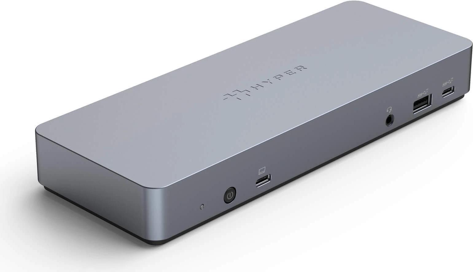 HYPER HD-GD1000 Notebook-Dockingstation & Portreplikator Verkabelt USB 3.2 Gen 2 (3.1 Gen 2) Type-C Silber (HD-GD1000) von Hyper