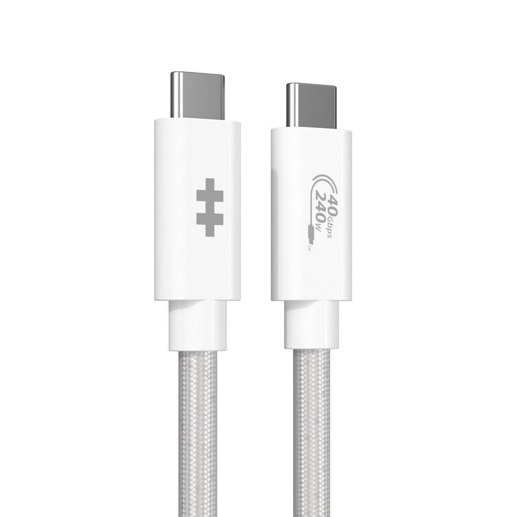 Hyper® HyperDrive Next USB4 Typ-C Performance Kabel (1.2m/4ft) - Weiß von Hyper