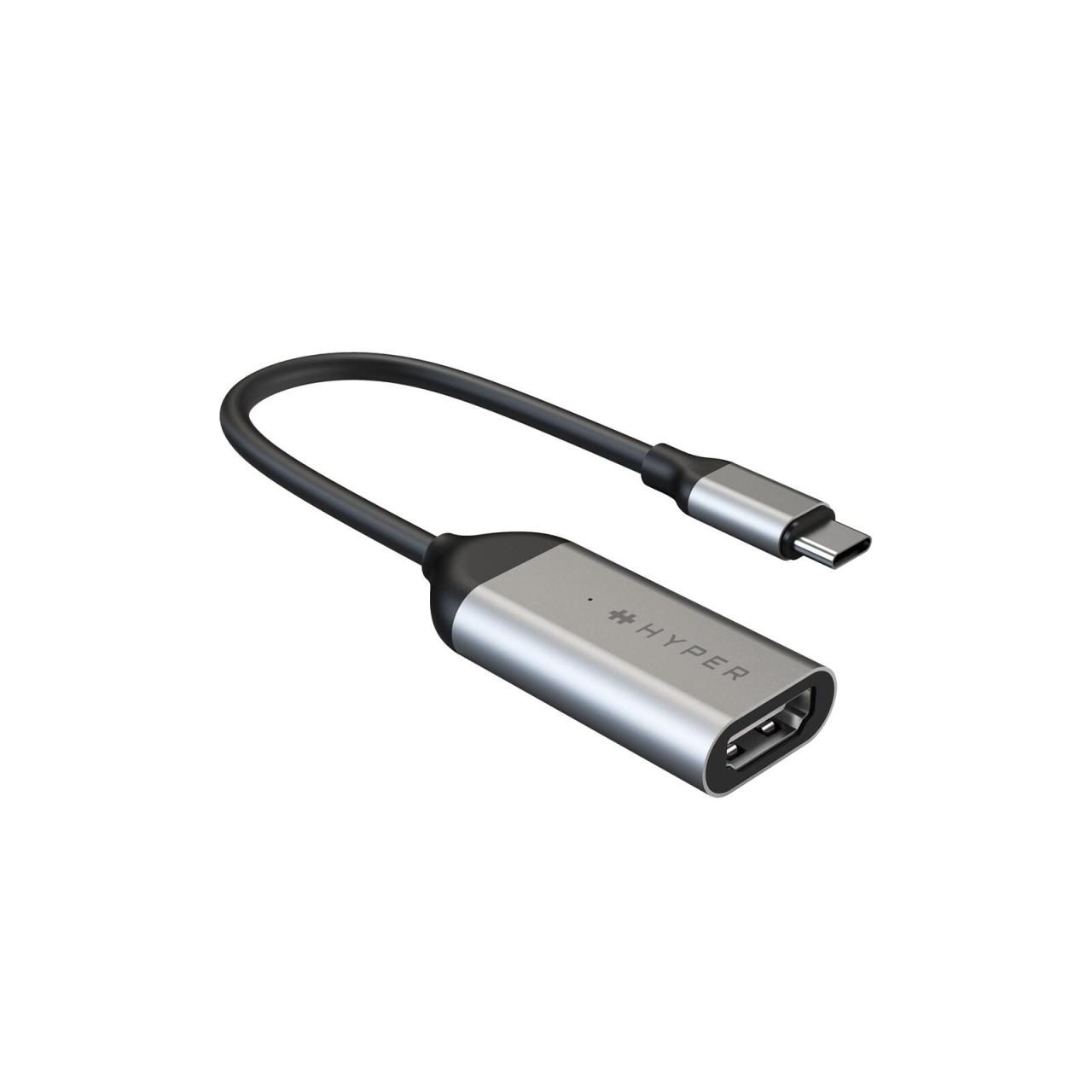 Hyper® HyperDrive USB-C auf 4K 60Hz HDMI Adapter, silber von Hyper