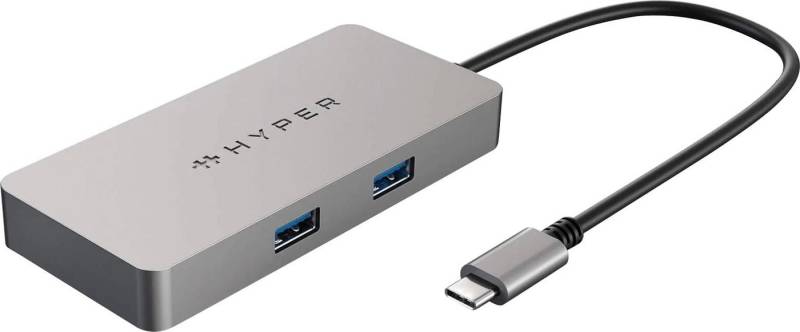 Hyper 5-Port USB-C Hub Adapter USB-C zu HDMI, RJ-45 (Ethernet), USB Typ A, USB Typ C von Hyper