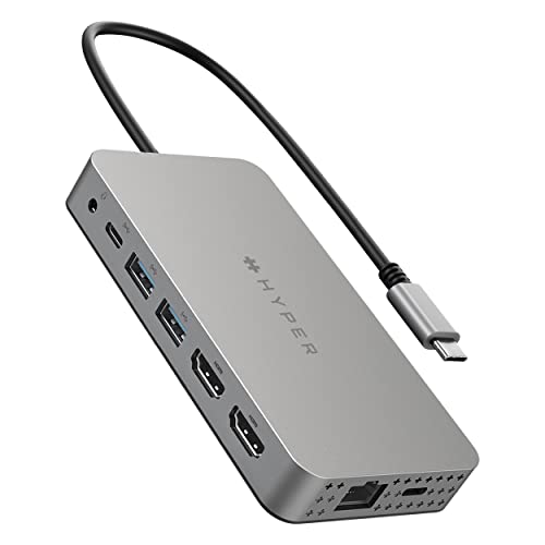 Hyper Drive Dual HDMI 10-in1 Travel Dock für MacBook von Hyper