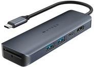 Hyper Drive EcoSmart Gen.2 Universal USB-C® 6-in-1 Hub w 100 W PD Power Pass-thru (HD4002GL) von Hyper