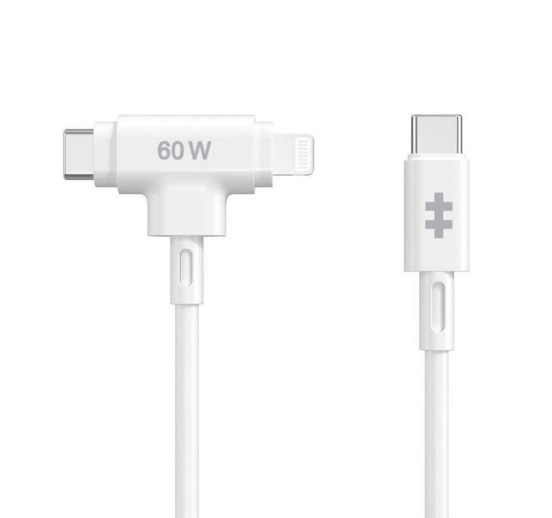 Hyper Smartphone-Hülle HyperJuice USB-C und Lightning Hybrid-Silikonkabel von Hyper