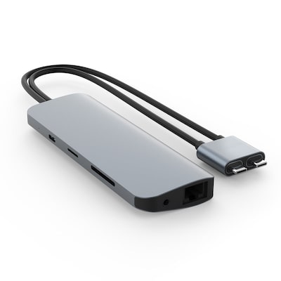 Hyper VIPER 10-in-2 USB-C Hub Silber von Hyper