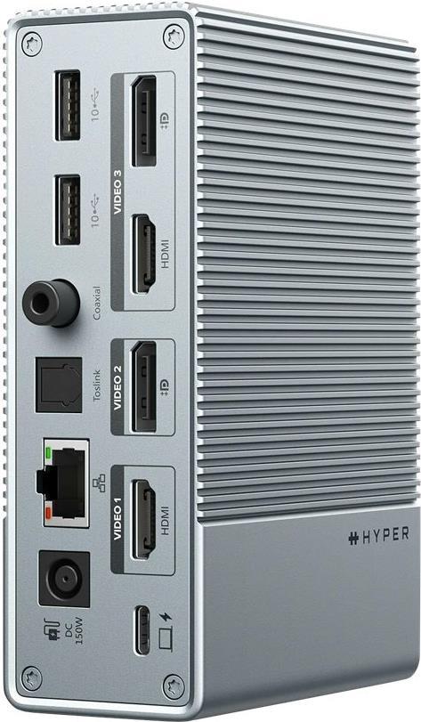 HyperDrive GEN2 - Dockingstation - USB-C - 2 x HDMI, 2 x DP - GigE - für Apple MacBook Air (Mitte 2022), MacBook Pro (Ende 2021, Mitte 2022) (HDG215-EU) von Hyper