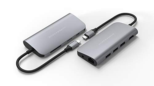 HyperDrive HD30F-GRAY Power 9-in-1 USB-C Hub - Grau von Hyper