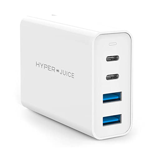 HyperJuice GaN USB C ladegerät 100W, USB C Netzteil 4 Ports PD 3.0 Travel Type C Power Adapter Compatible MacBook Pro/Air, iPad Pro, iPhone, Type-C Laptop, Smartphone von Hyper