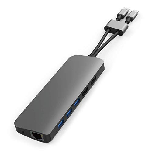 HyperDrive HD392-GRAY Viper 10-in-2 USB-C Hub - Grau von Hyper