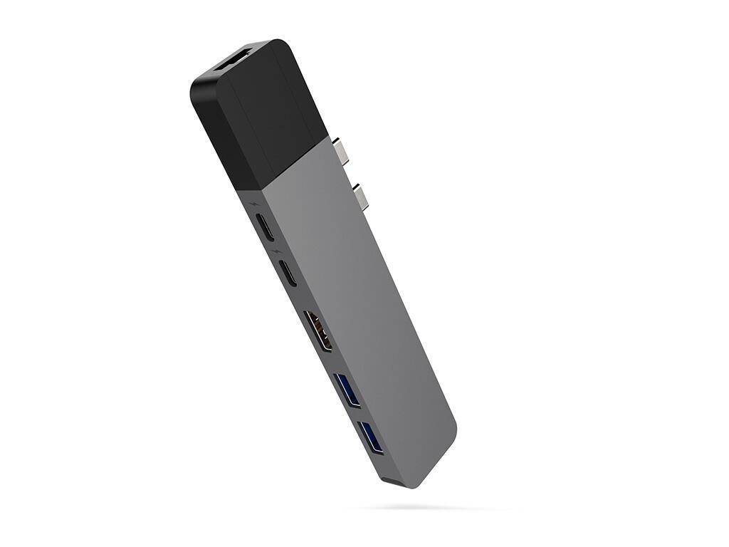 Sanho HyperDrive NET 6-in-2 Dockingstation USB-C für MacBook, grau von Hyper
