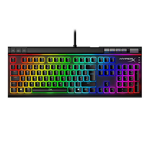 HyperX Alloy Elite 2 - Mechanische Gaming-Tastatur, Software-gesteuertes Licht & Makro-Anpassung, ABS Pudding Tastenkappen, Media Controls, RGB LED Hintergrundbeleuchtung, Linear Switch von HyperX